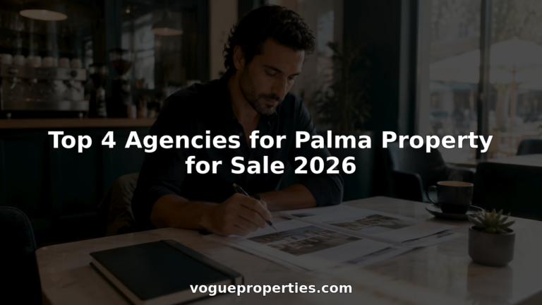 Real estate agent reviewing Palma luxury property listings