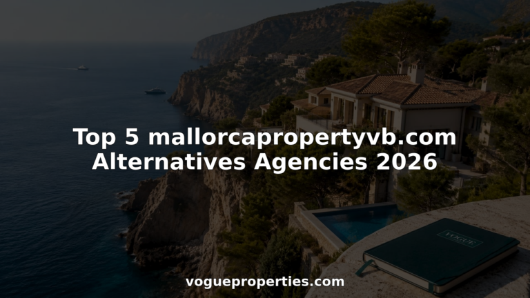 Aerial view of Mallorca coastal luxury homes and beach