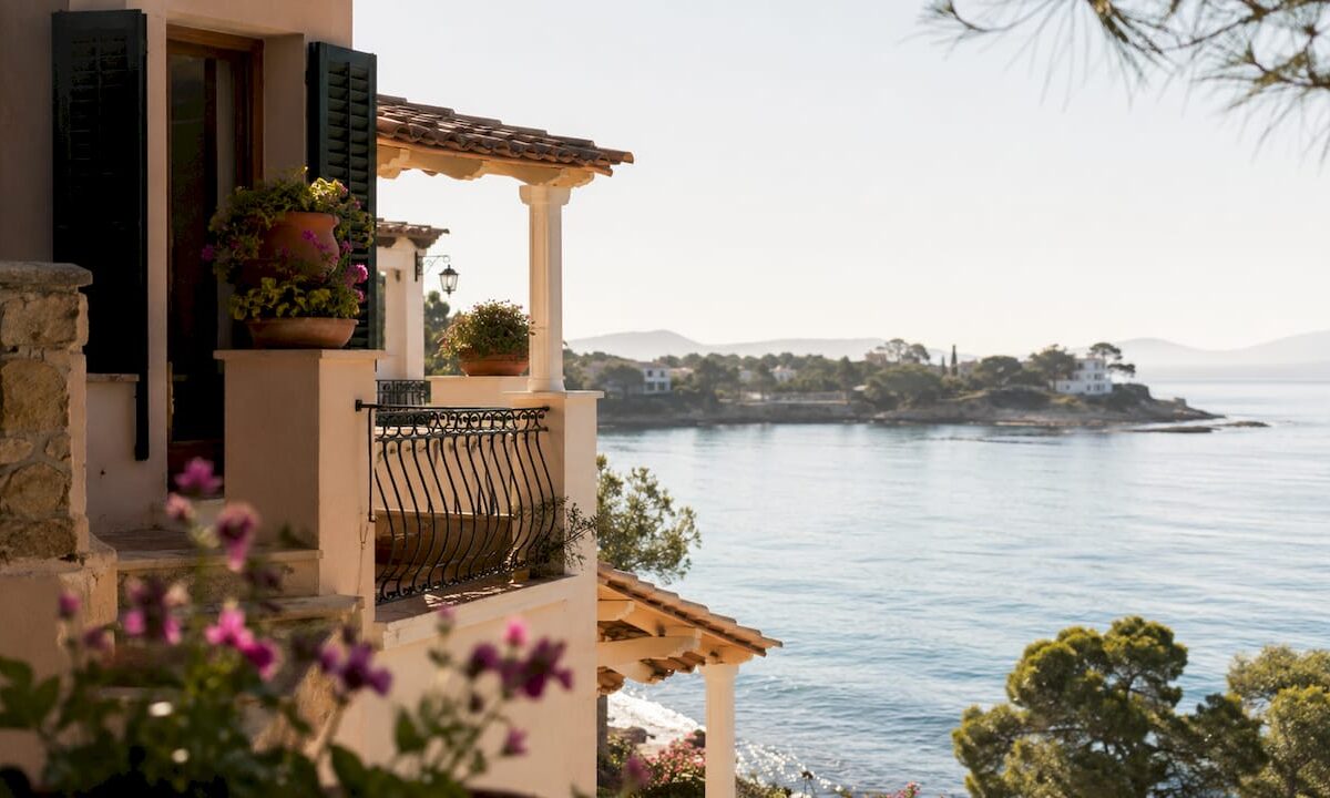 Mediterranean coastal home in Mallorca with sea view