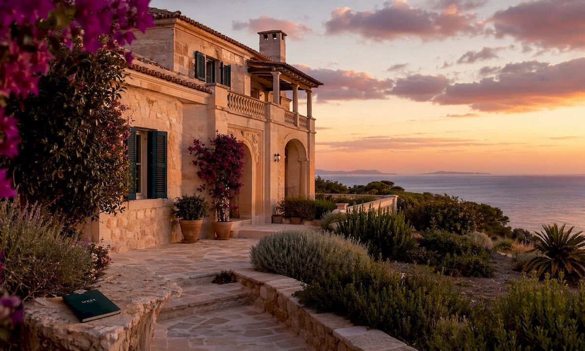 Elegant Mallorca coastal home overlooking beach
