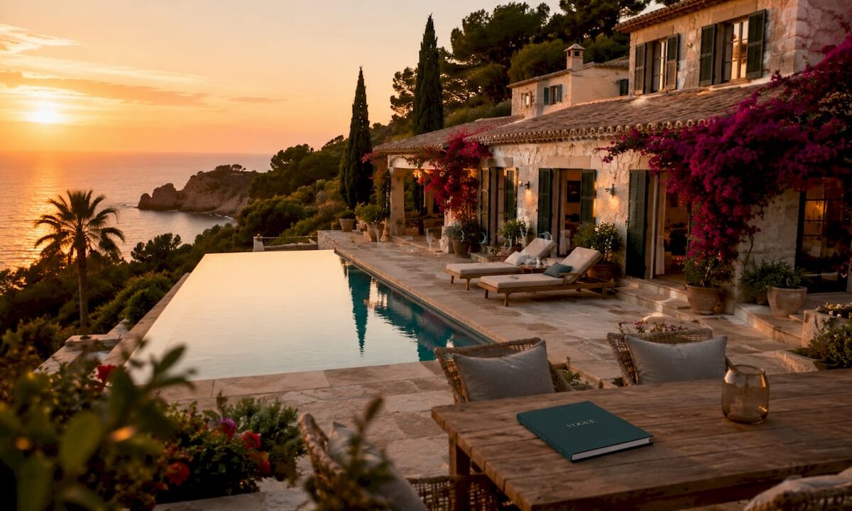 Mediterranean coastal home in Mallorca with pool