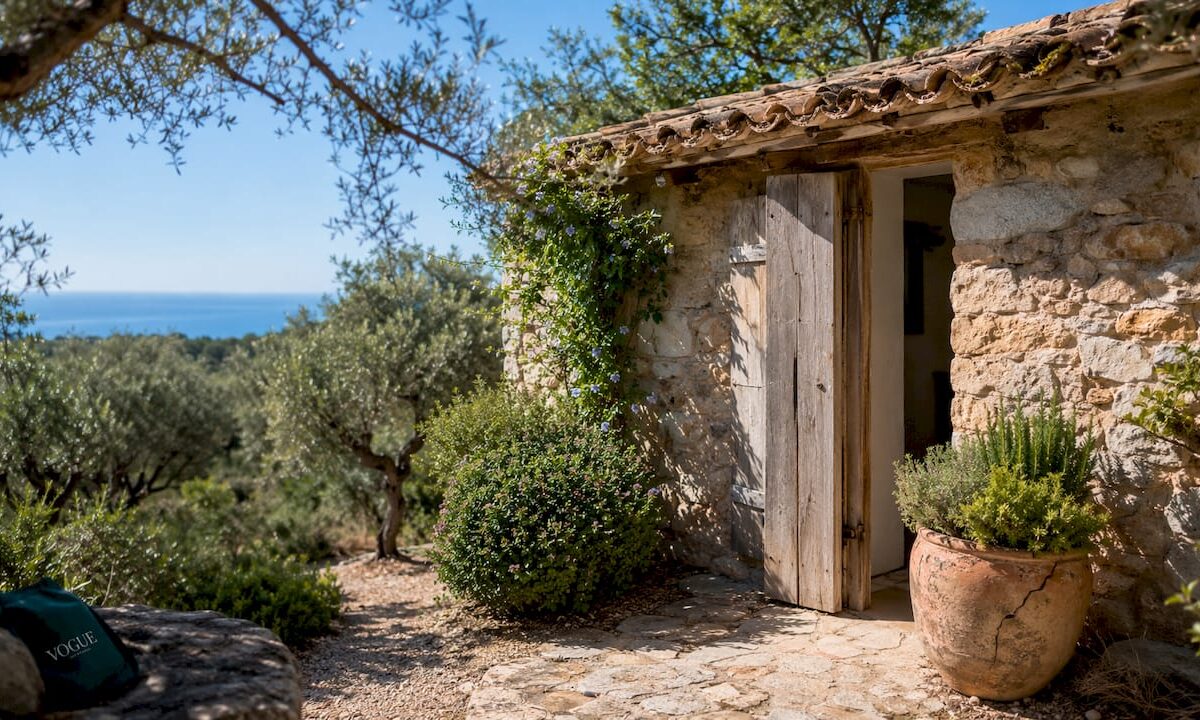 Traditional Mallorcan finca near coast