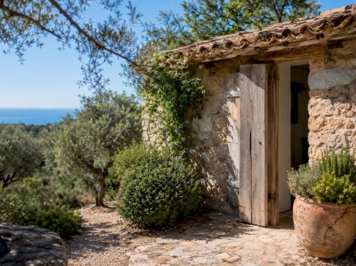 Traditional Mallorcan finca near coast