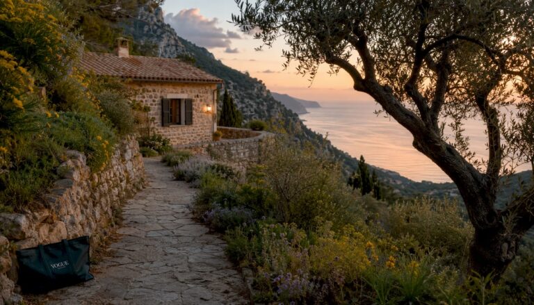 Coastal mountain property with access track and sea view