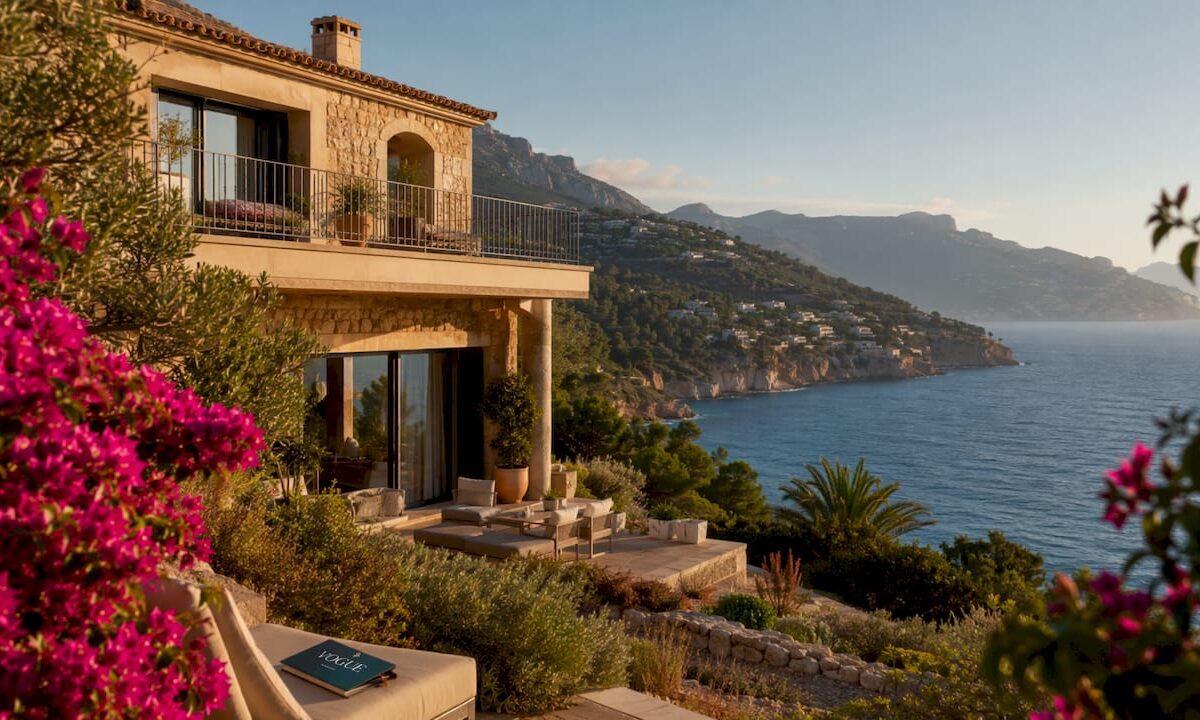 Luxury coastal villa overlooking Mediterranean in Mallorca