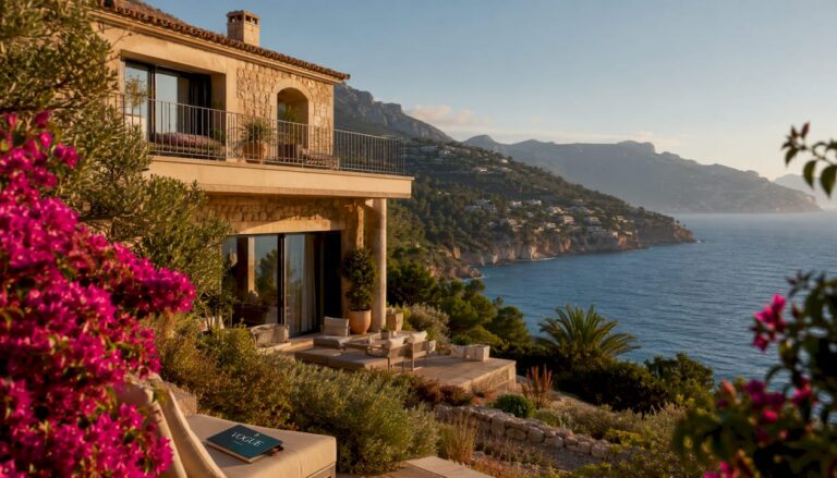 Luxury coastal villa overlooking Mediterranean in Mallorca