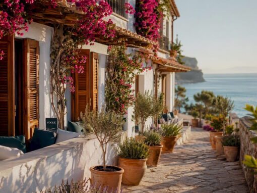 Coastal hotels and homes in Mallorca mornings