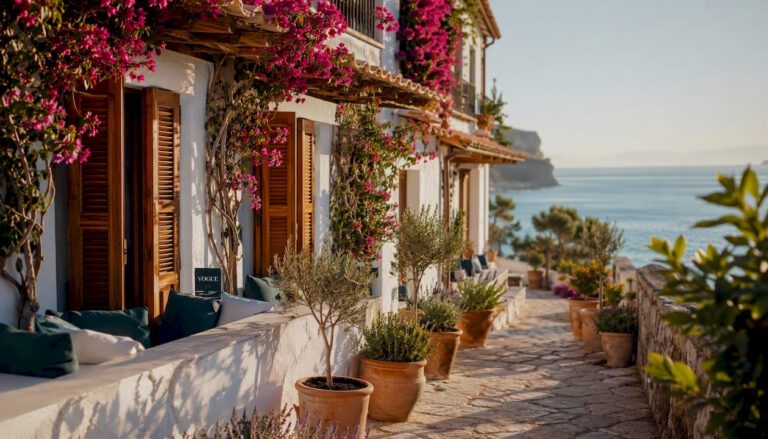 Coastal hotels and homes in Mallorca mornings
