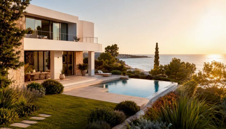 Mallorca coastal luxury stone villa exterior