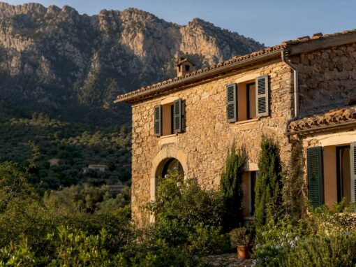 Deià stone house Mediterranean exterior