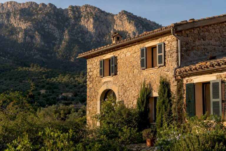 Deià stone house Mediterranean exterior
