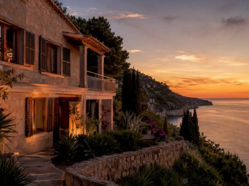 Mallorca villa exterior coastal view