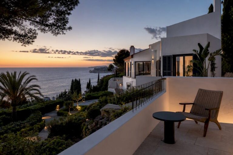 Coastal villa exterior in Mallorca
