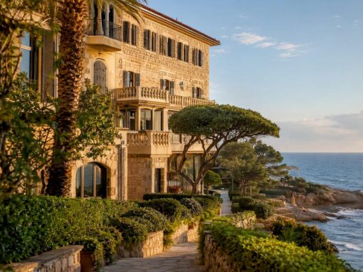 Mallorca coastal hotel exterior in morning light