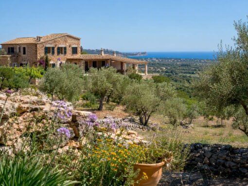 Mediterranean Mallorca rural finca exterior and landscape