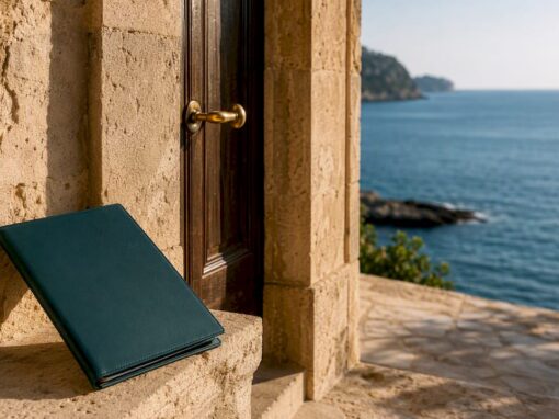 Mallorca home entrance beside Mediterranean