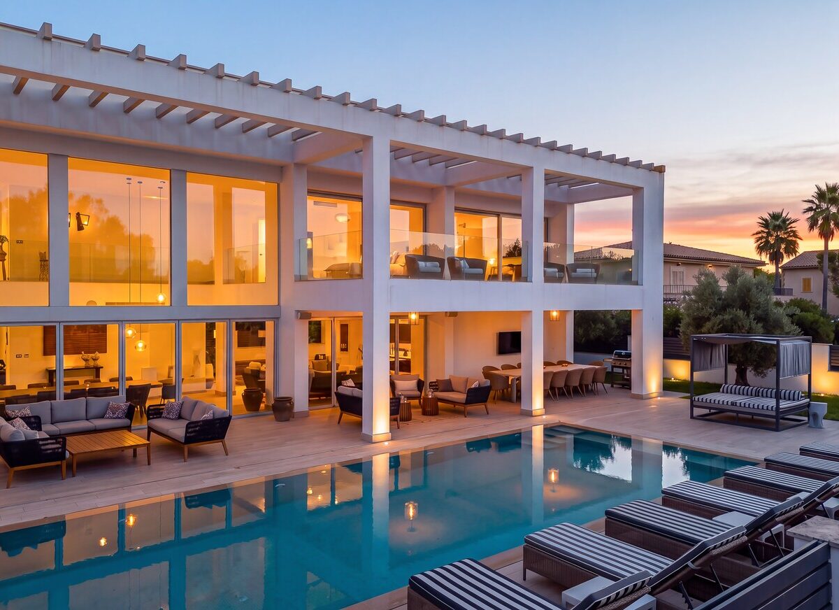 Contemporary villa and swimming pool in Llenaire, Puerto Pollensa, reference PTP40788
